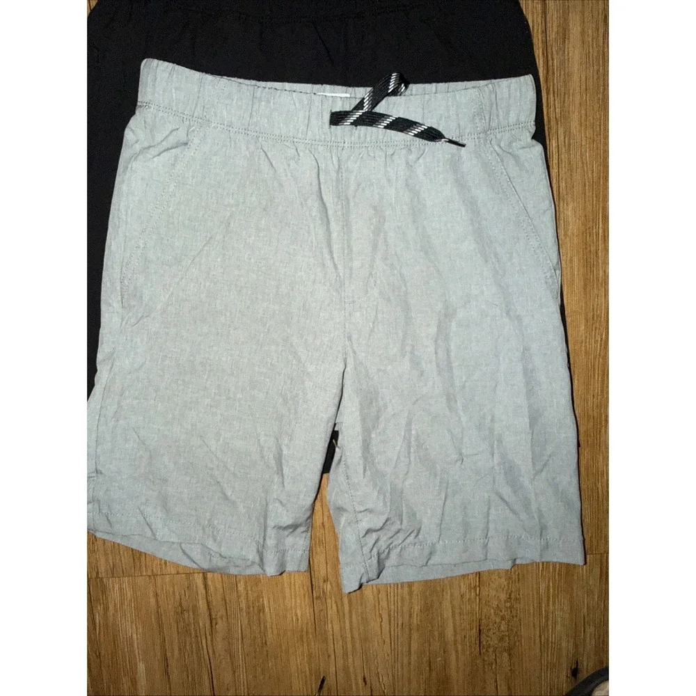 Old Navy Boys XL (14/16) Quick Dry Stretch  Athletic Shorts Lot Of 3 Black Grey